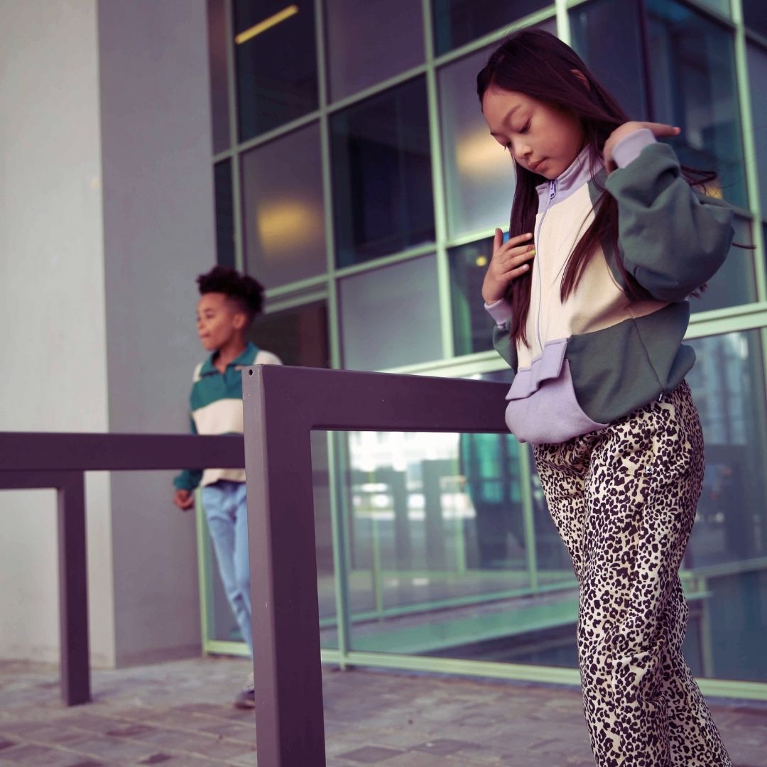 DENIM PANTS LEOPARD