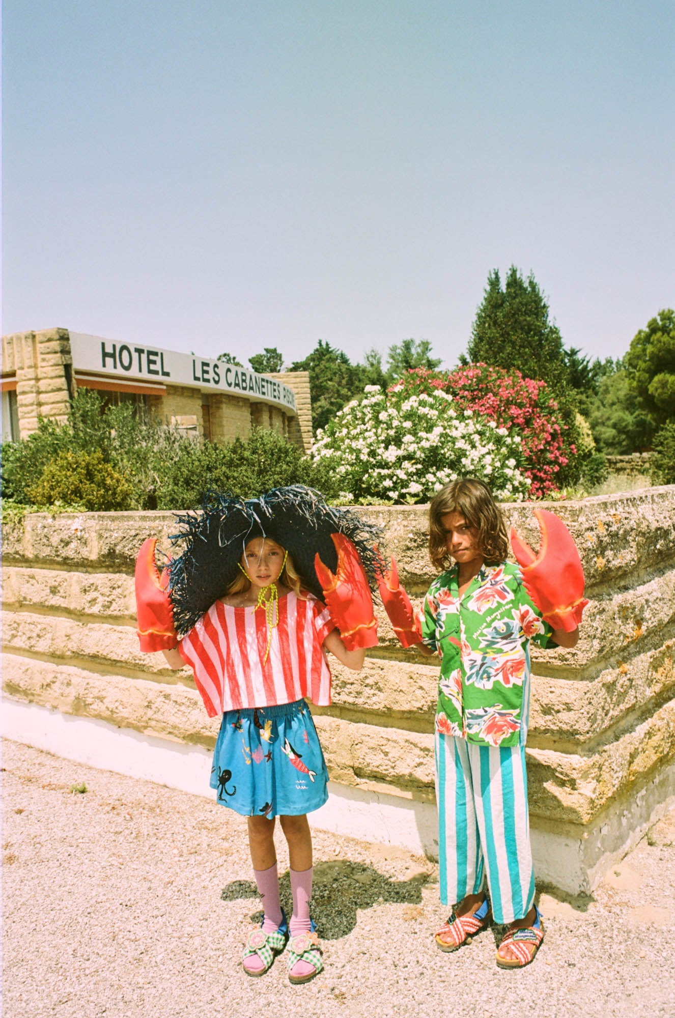 FLOWERS SHIRT GREEN 10Y