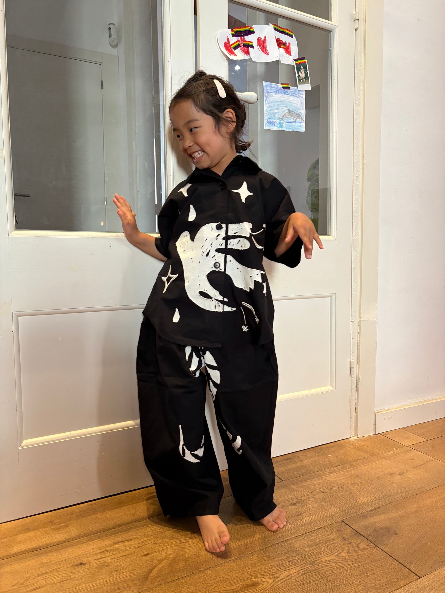 BALLOON TROUSERS WITH EMBROIDERY