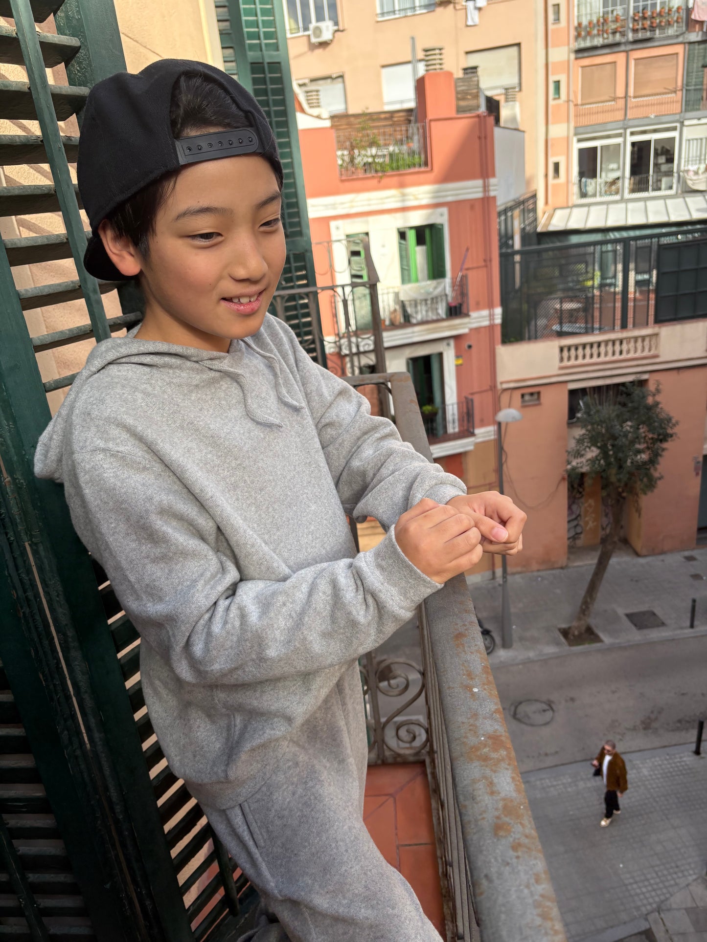 GRAY MELAMGE PARKER 8/9Y