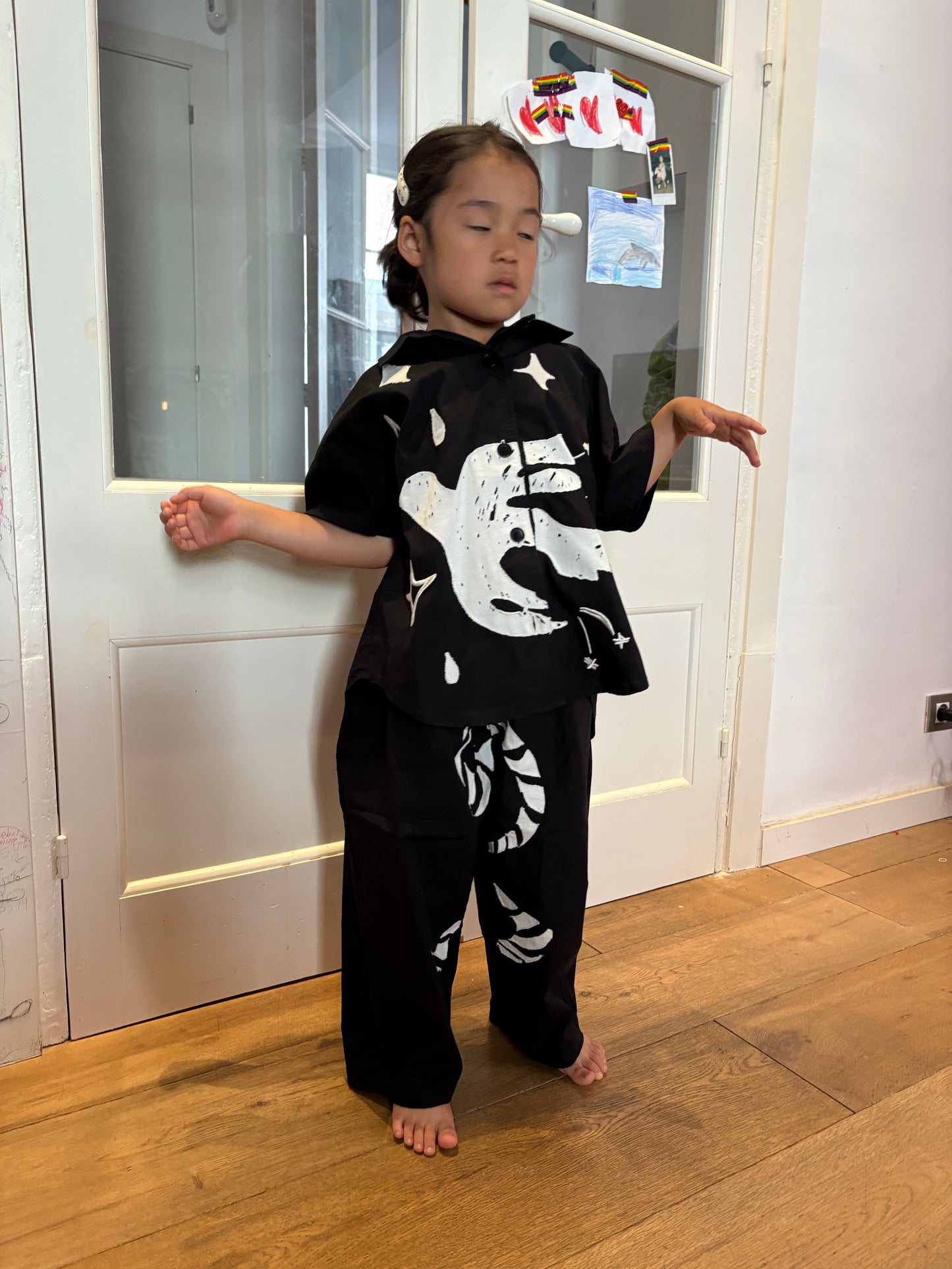 BALLOON TROUSERS WITH EMBROIDERY