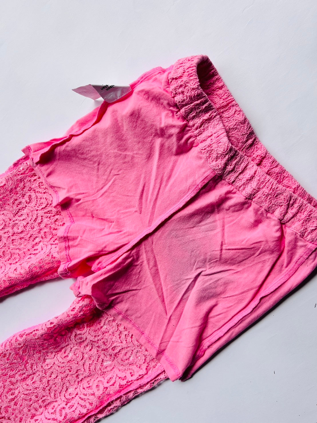 POMMEGRANATE LACE TROUSERS PINK