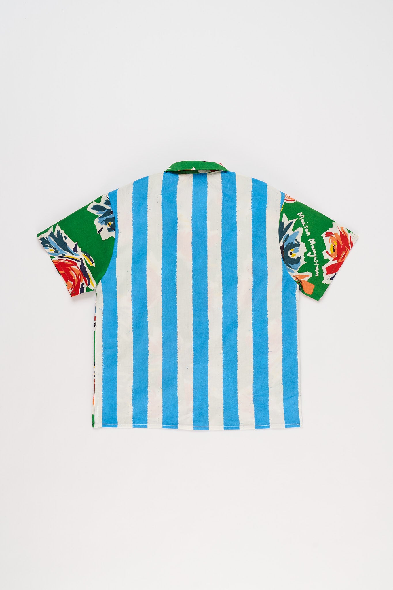 FLOWERS SHIRT GREEN 10Y