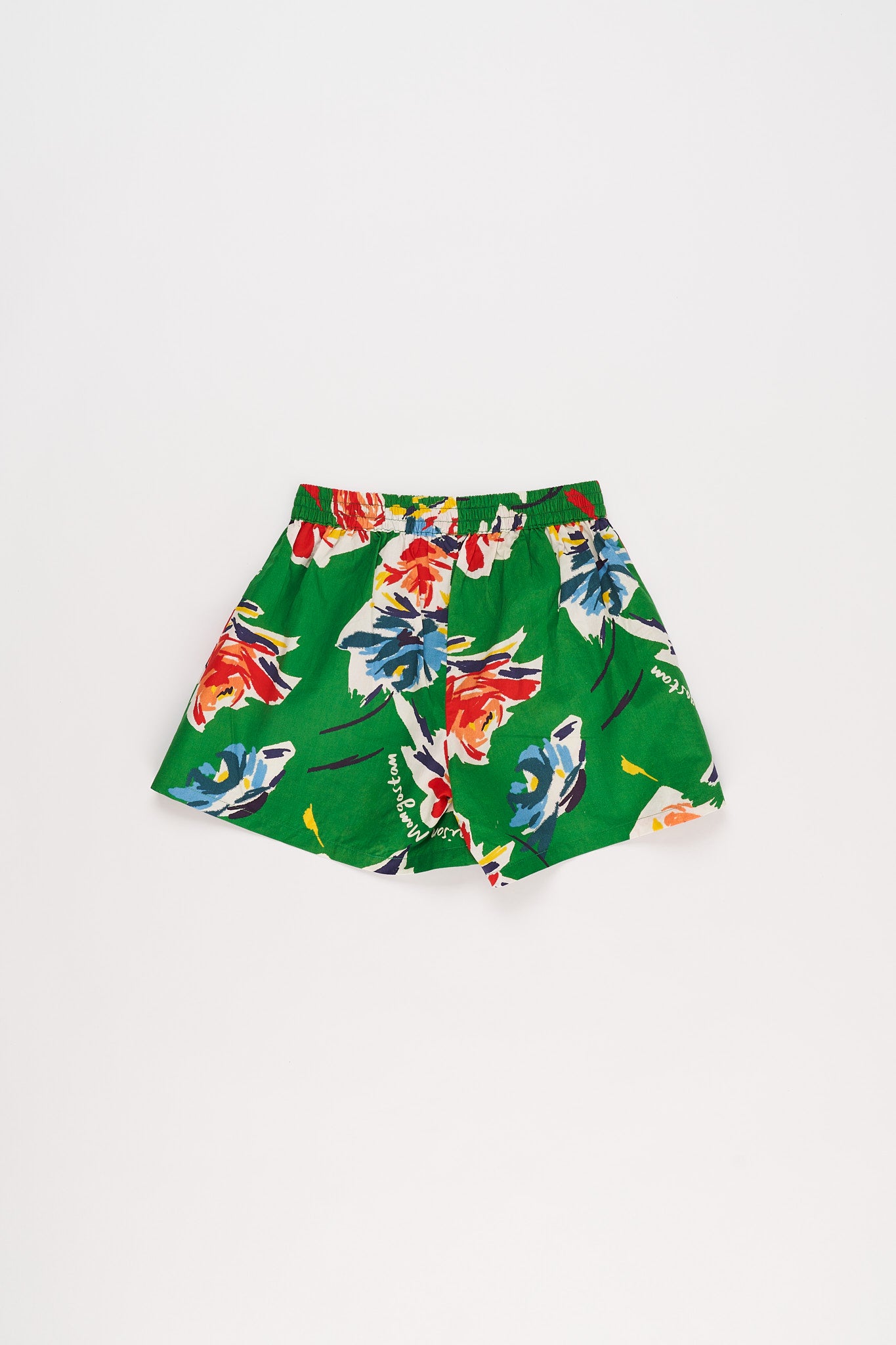 FLOWERS SHORTS GREEN 10Y