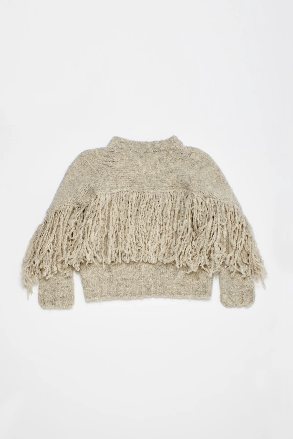 Fringed Knit Grey