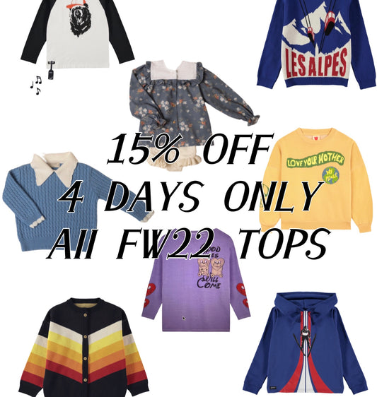 4 DAYS ONLY! ALL 秋冬新作トップス15％オフ