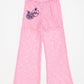 POMMEGRANATE LACE TROUSERS PINK