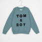 TOM & BOY BLUE EMBROIDERED SWEATSHIRT