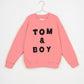 TOM&BOY EMBROIDERED PINK SWEAT SHIRT