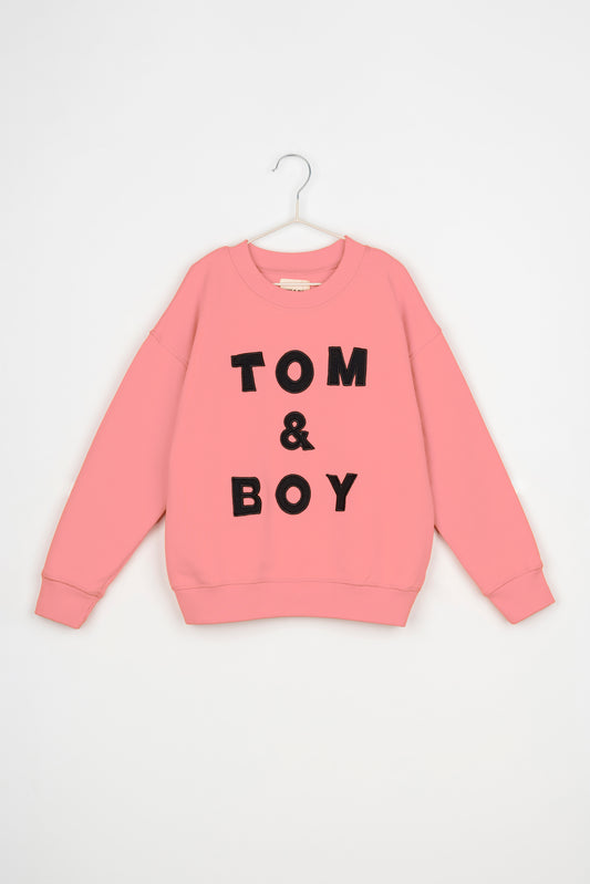 TOM&BOY EMBROIDERED PINK SWEAT SHIRT