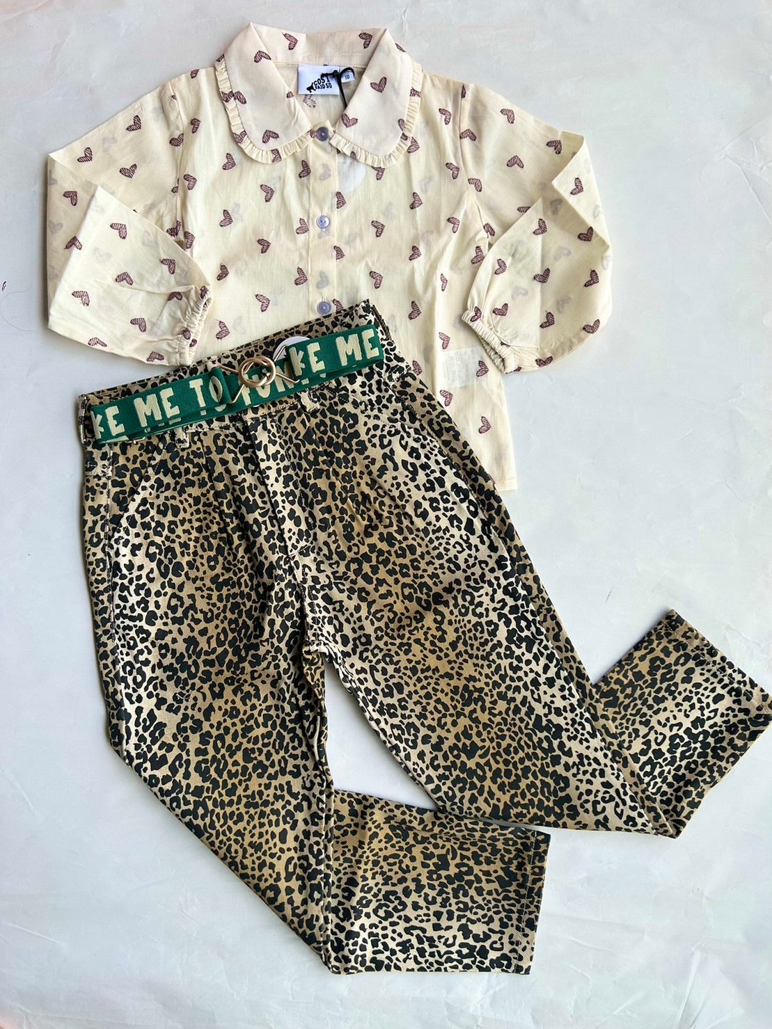 DENIM PANTS LEOPARD