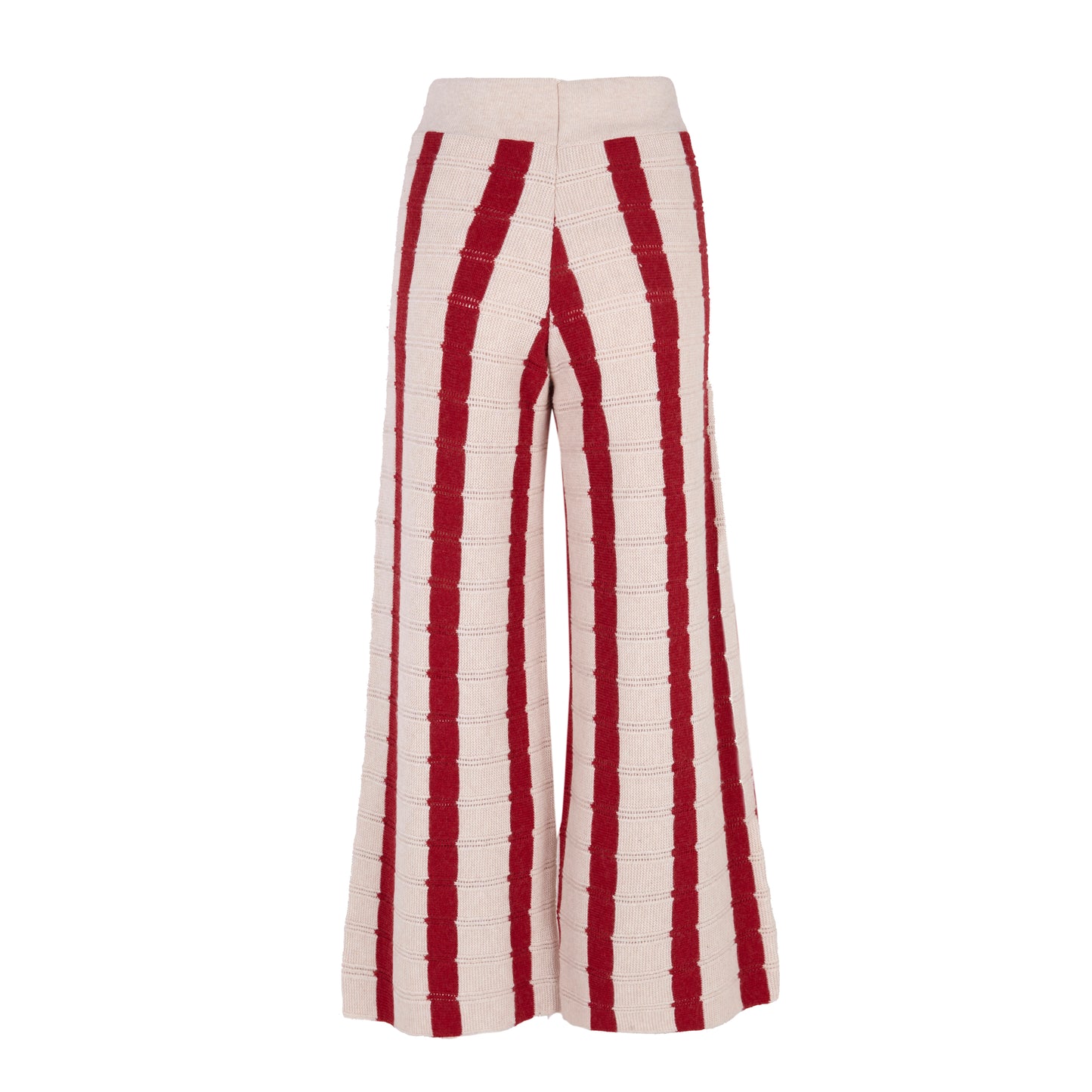 [adult]WOMAN BURGUNDY KNIT TROUSER