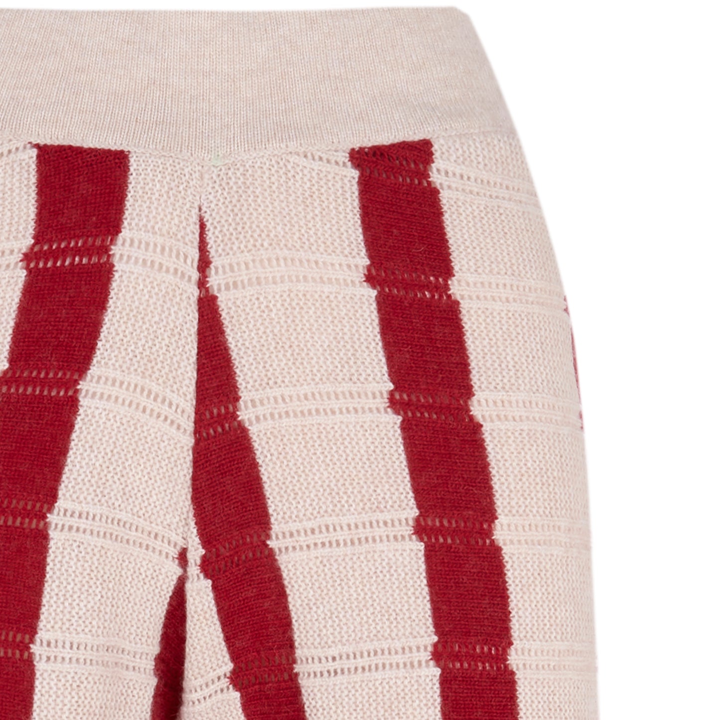 [adult]WOMAN BURGUNDY KNIT TROUSER