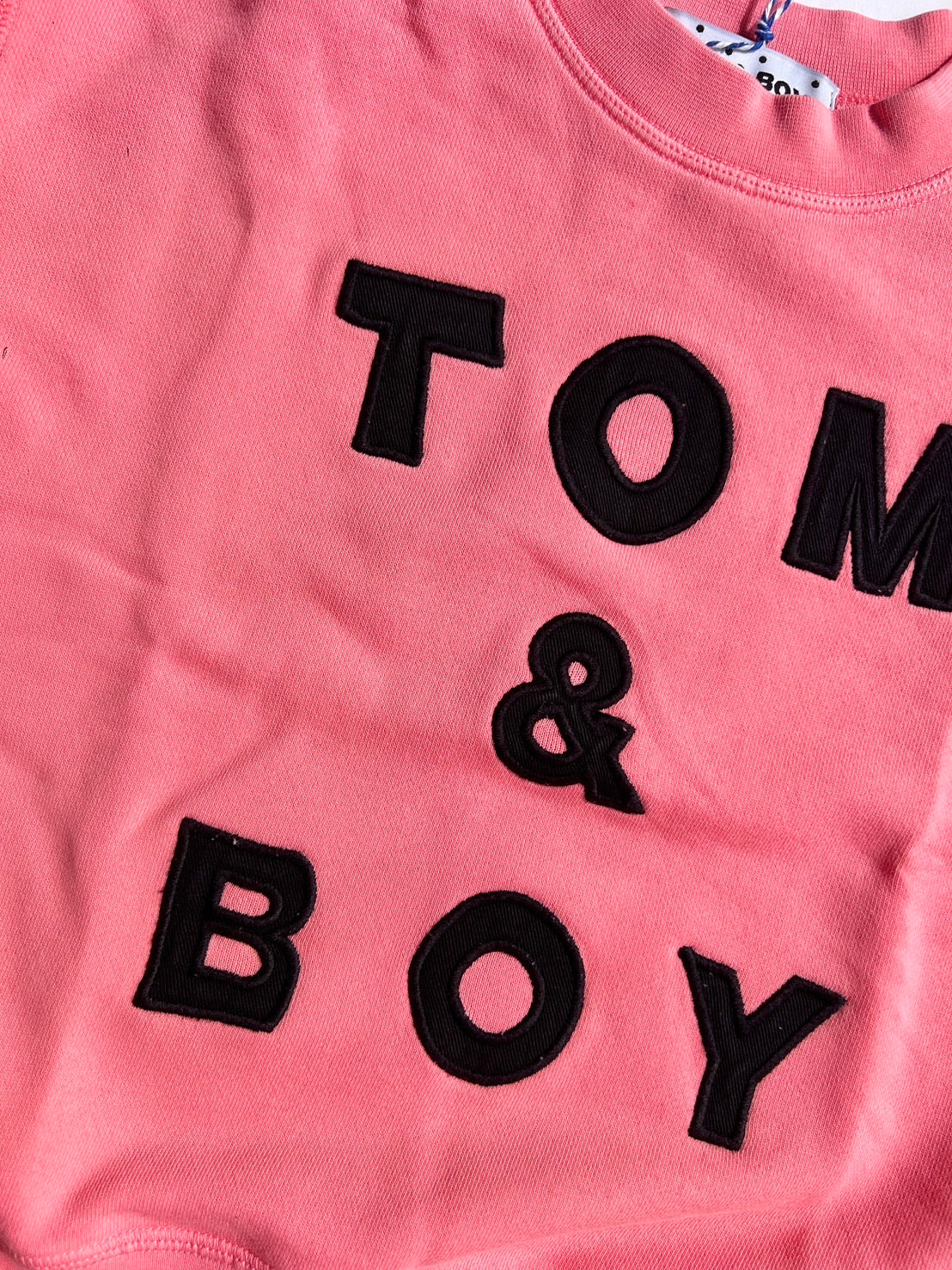 TOM&BOY EMBROIDERED PINK SWEAT SHIRT