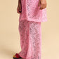 POMMEGRANATE LACE TROUSERS PINK