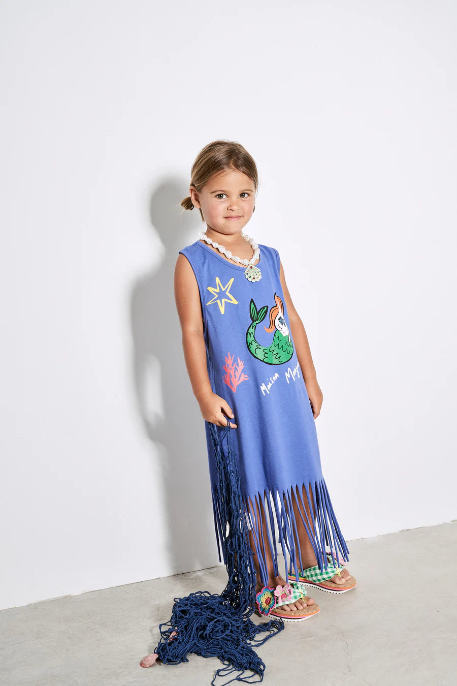 MERMAID FRINGES DRESS 4Y