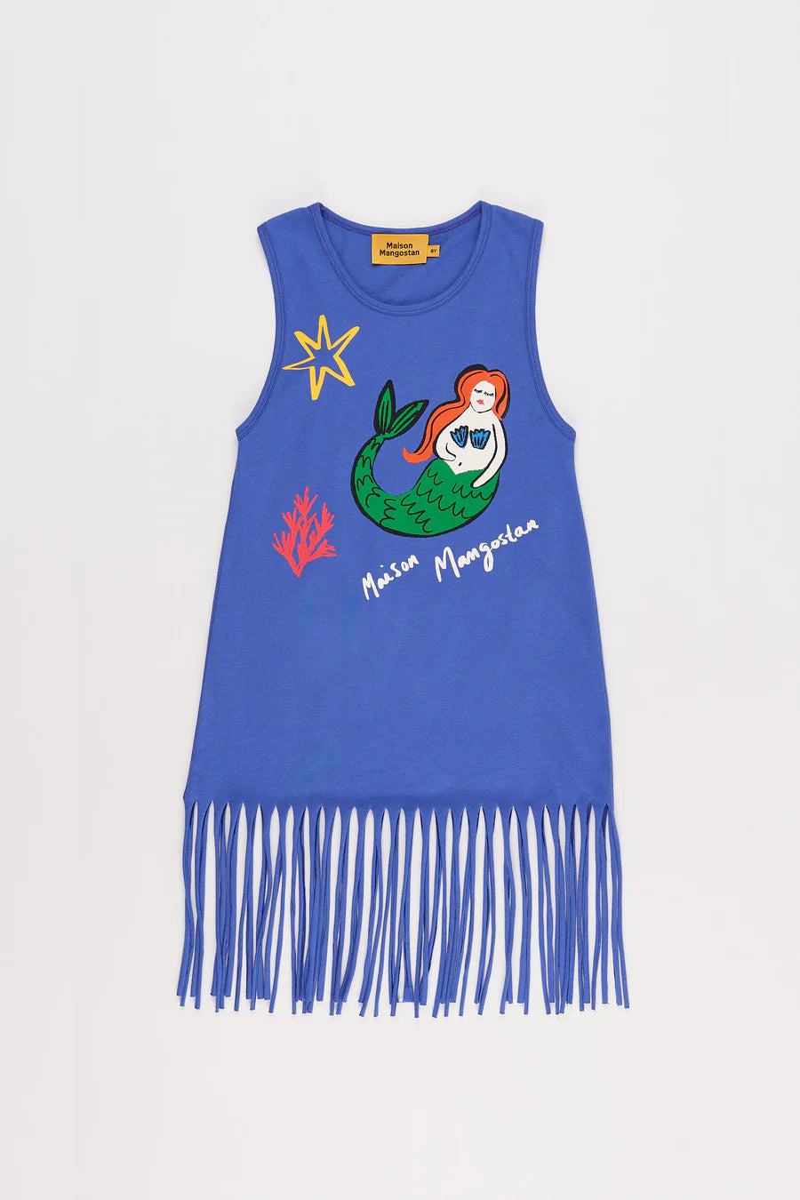 MERMAID FRINGES DRESS 4Y