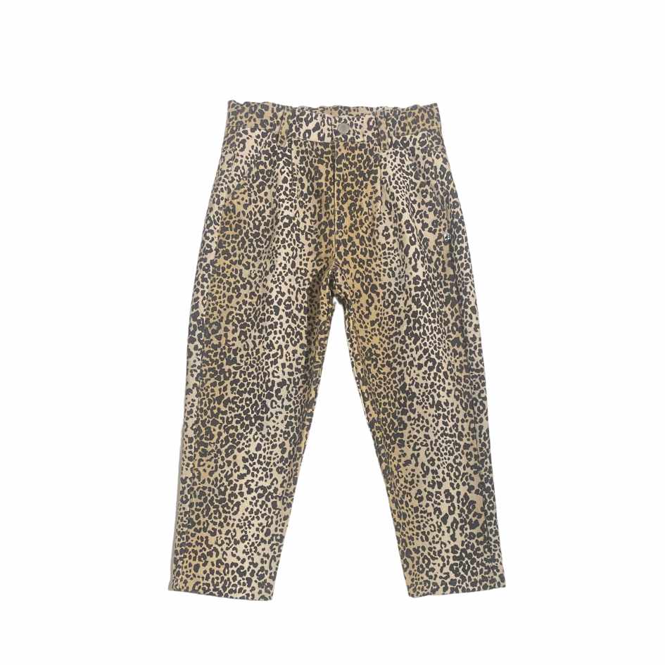 DENIM PANTS LEOPARD