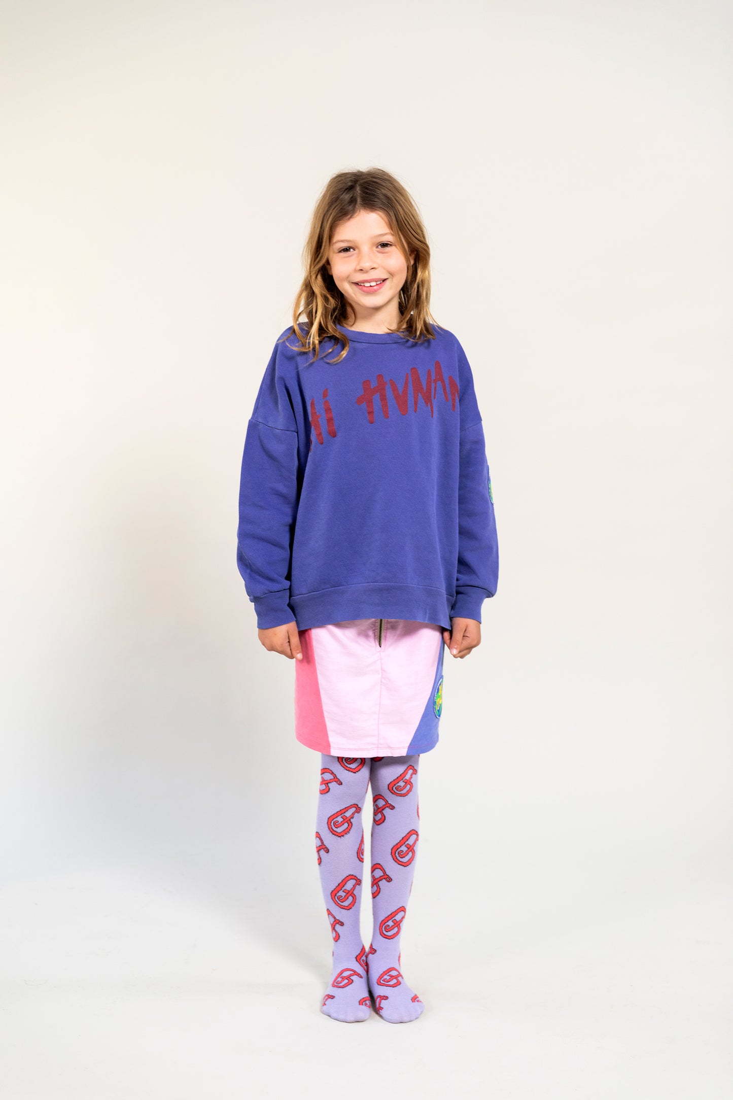 Logo Fresh Purple Tights 4Y