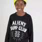 Black Aliens Surf Club Long T-shirt 7/8Y